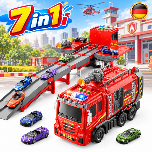 Lkw feuerwehrauto mit licht - mit,