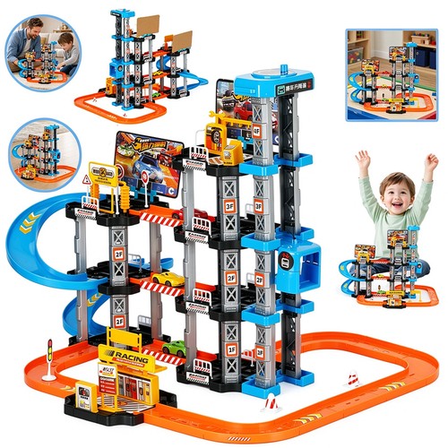 Autorennbahn parkhaus spielset - autorennbahn,