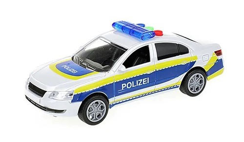 Polizei modellauto 16cm licht - 16cm,
